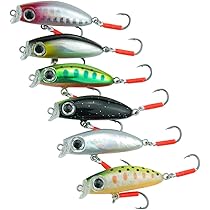 Amazon | AYTJT 釣り 渓流 小型のシンキングミノー 6色